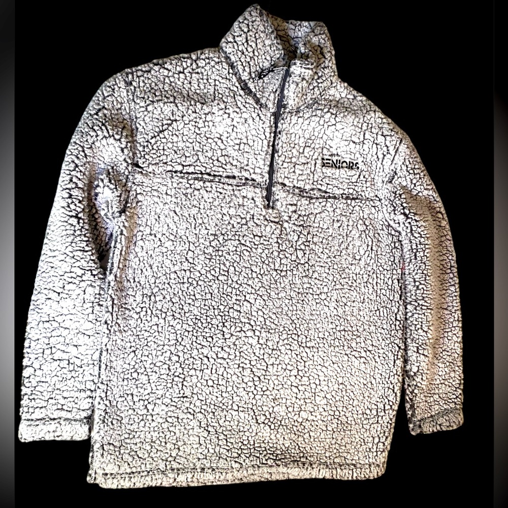 Boxercraft sherpa-like Senior pull over sweater size small